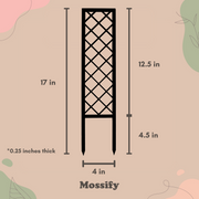 Cross-Hatch Wooden Trellis - Mossify