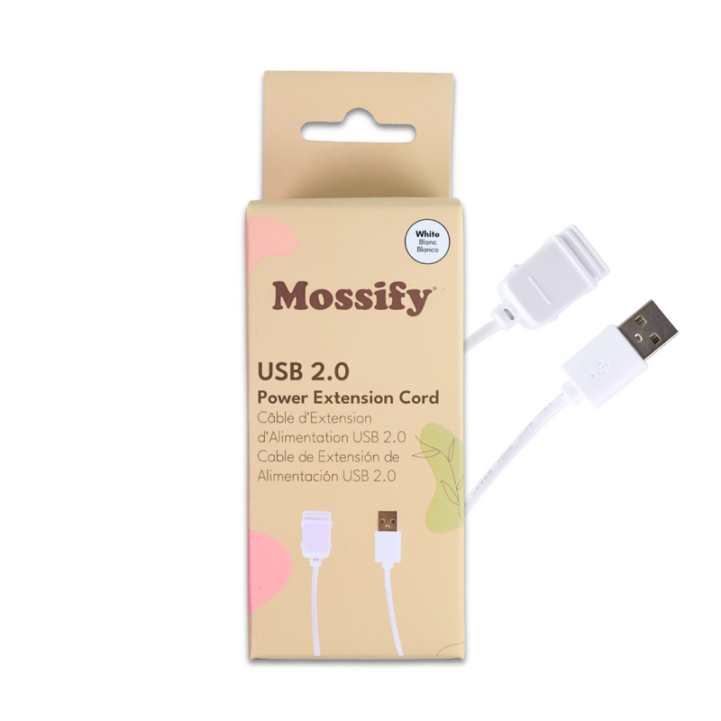 6' USB 2.0 Power Extension Cord - Mossify