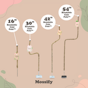 The Original Bendable Coir Pole™ - Best Seller (Tape Included) - Mossify