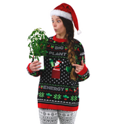 BIG PLANT ENERGY - Ugly Plantmas Sweater - Mossify