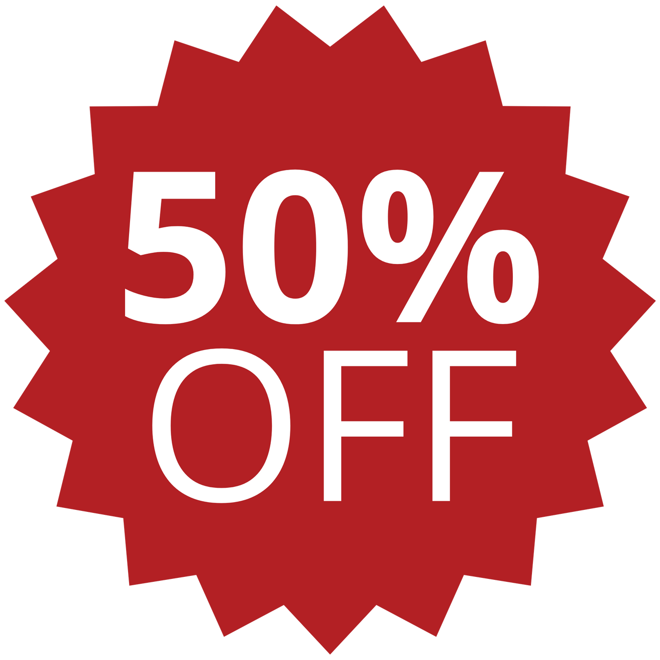 50% off