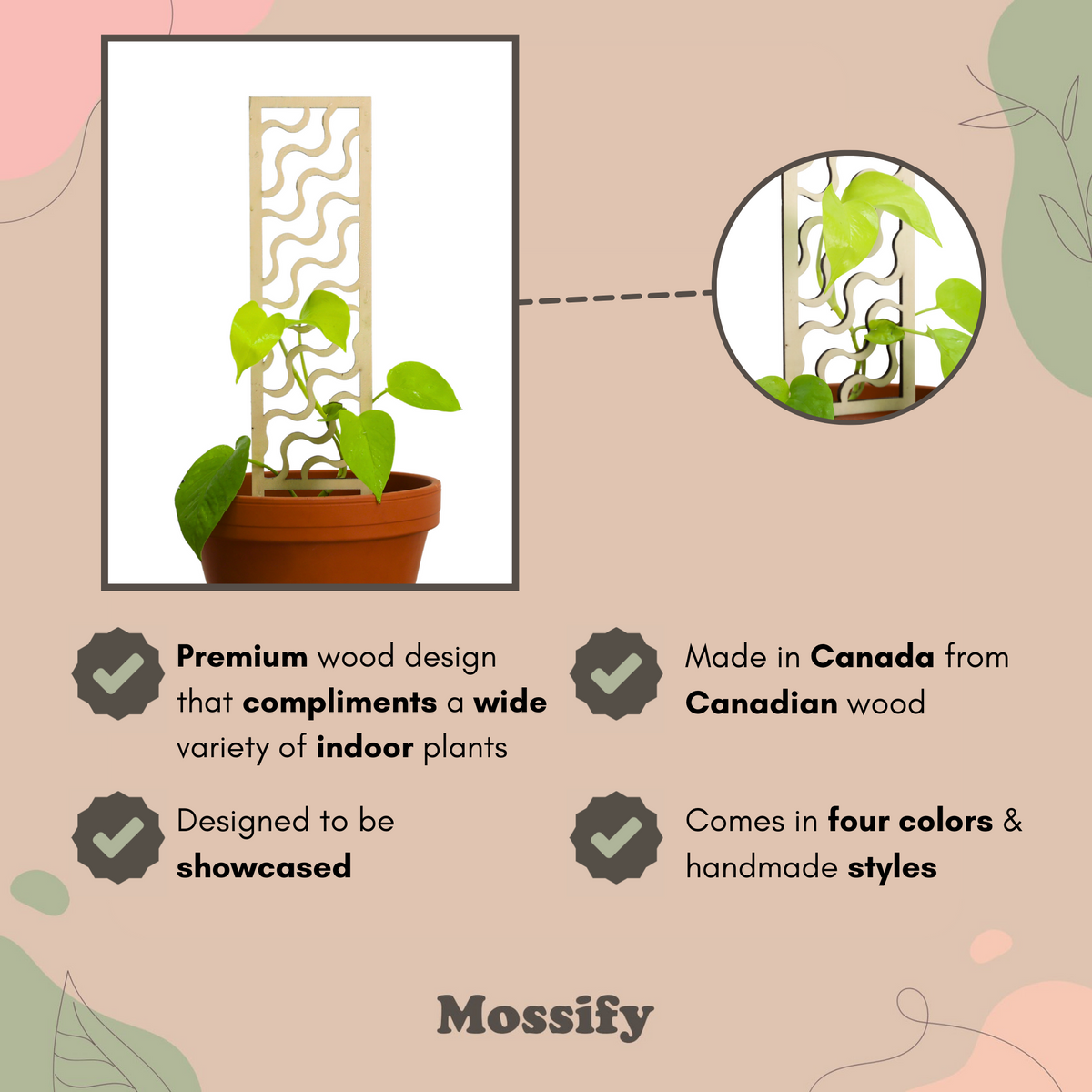 Copacabana Wooden Trellis - Mossify