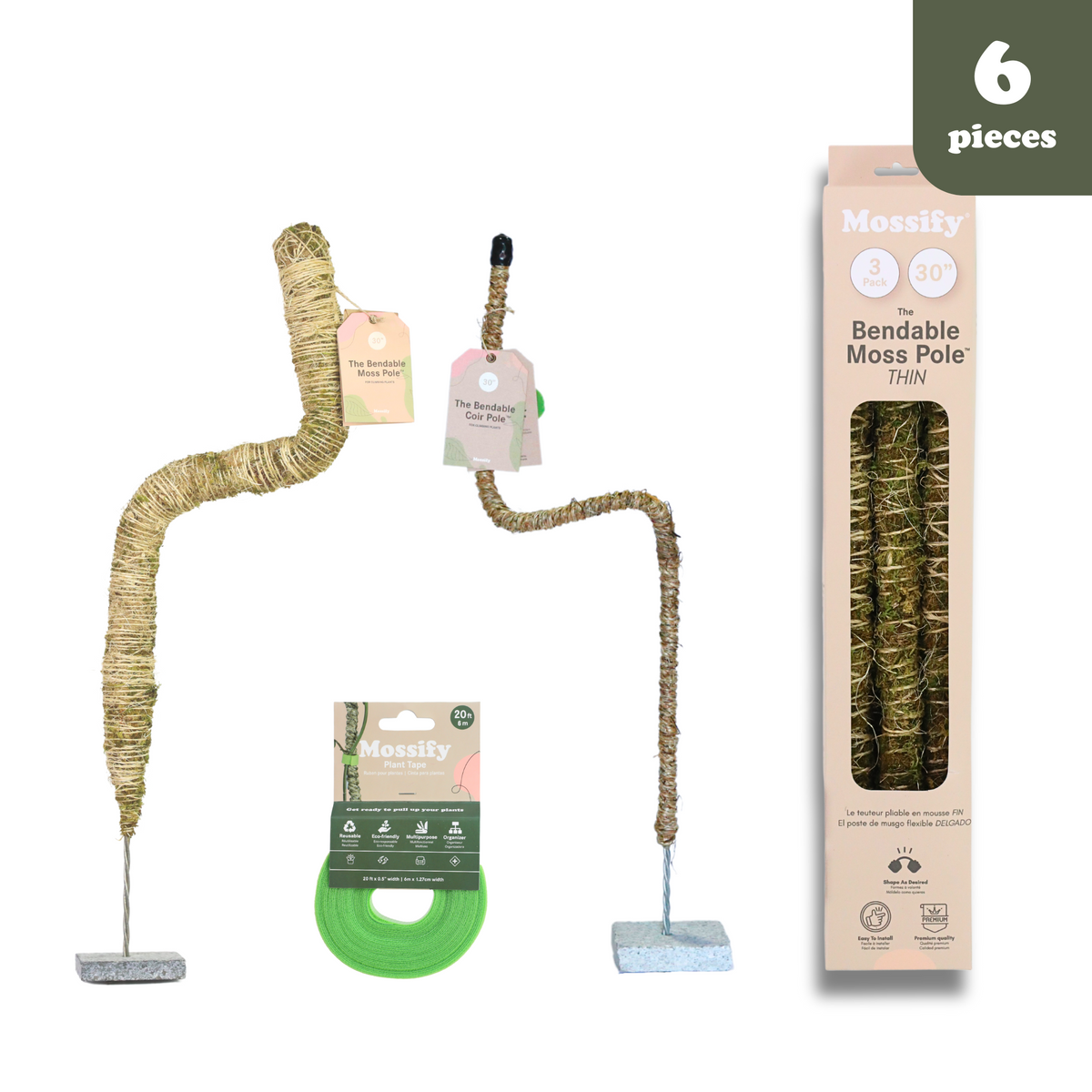 Ultimate Bendable Plant Support Pack - Mossify