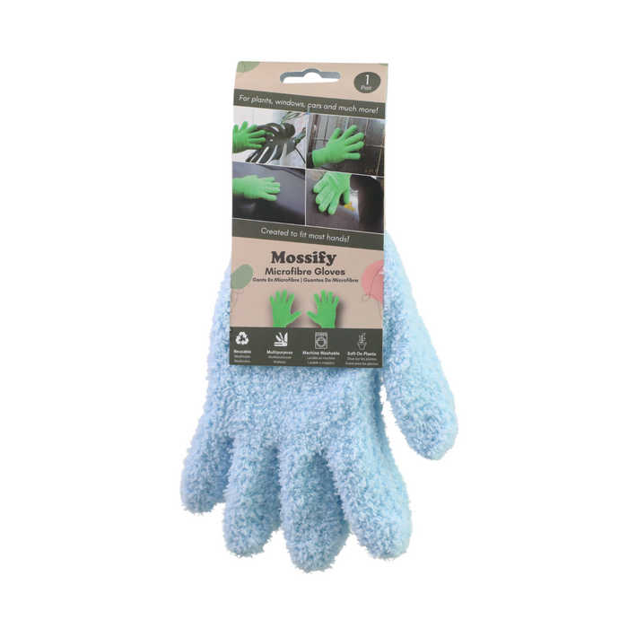 1 Pair Leaf Shining Microfiber Gloves