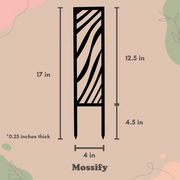 Zebra Wooden Trellis - Mossify