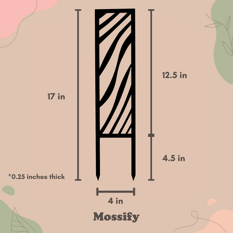 Zebra Wooden Trellis - Mossify