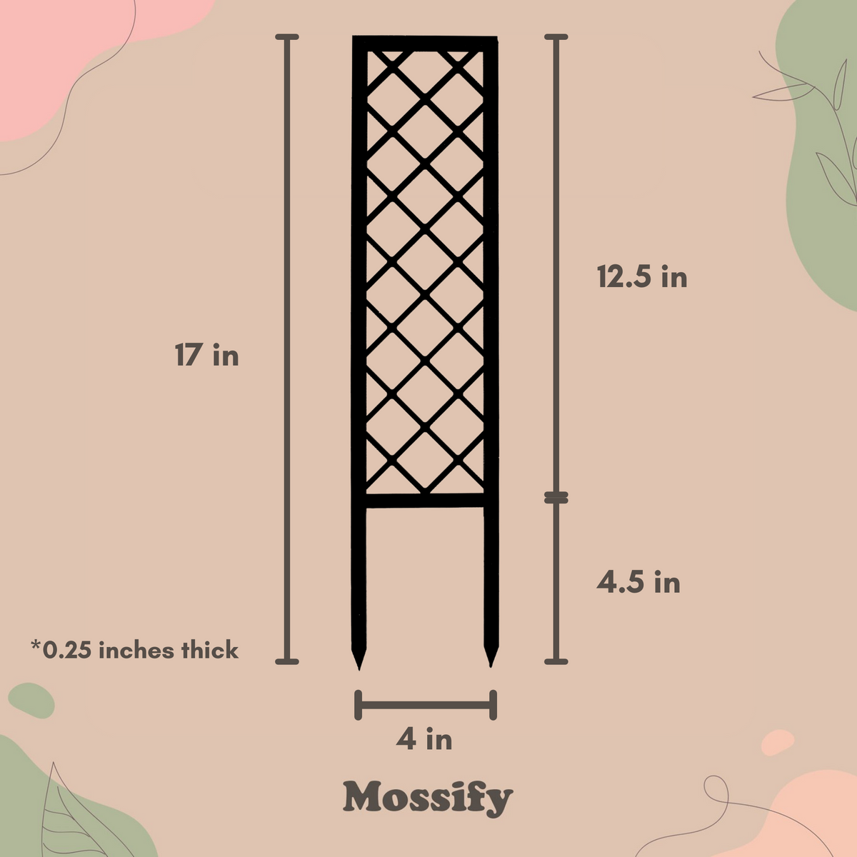 Cross-Hatch Wooden Trellis - Mossify