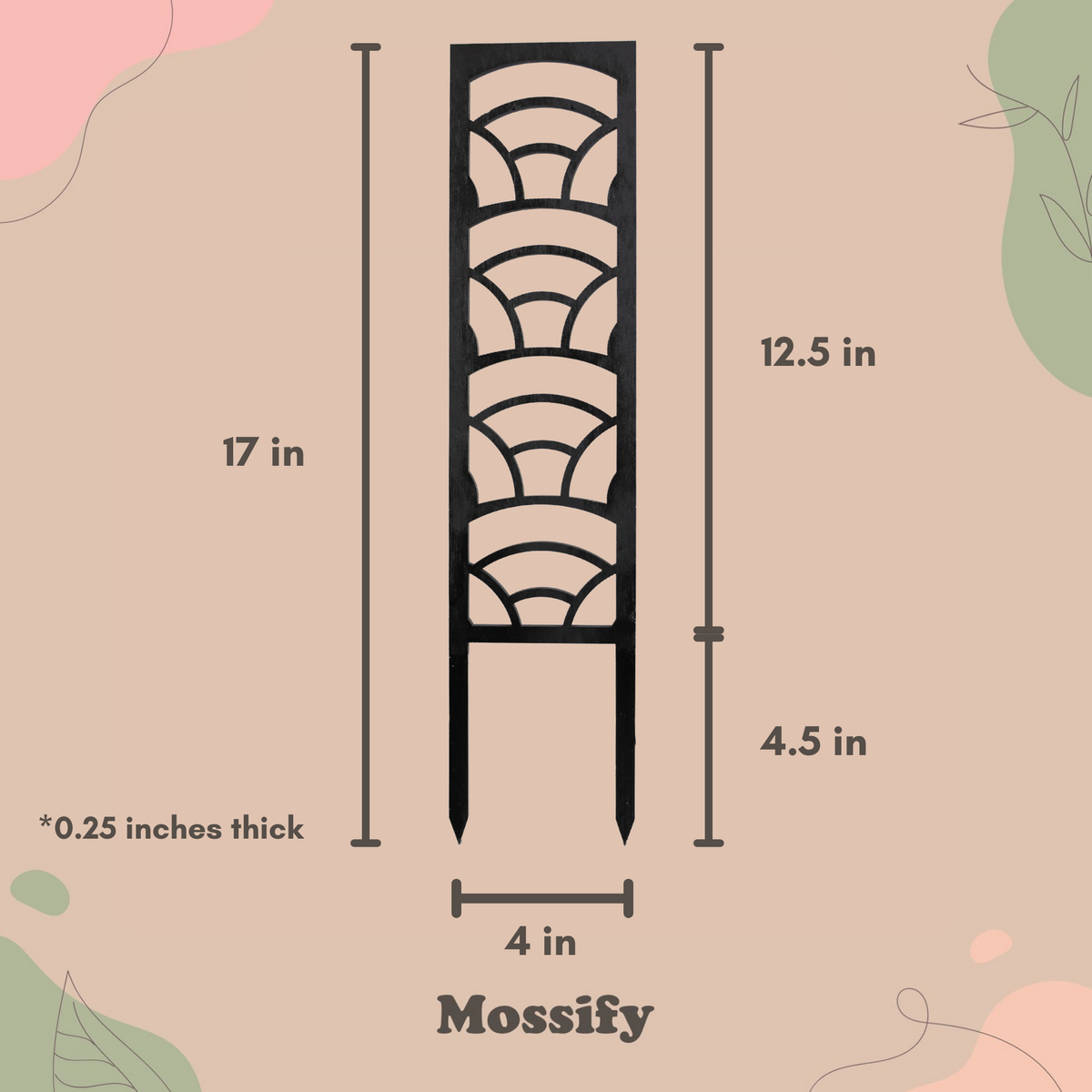 Rainbow Wooden Trellis - Mossify