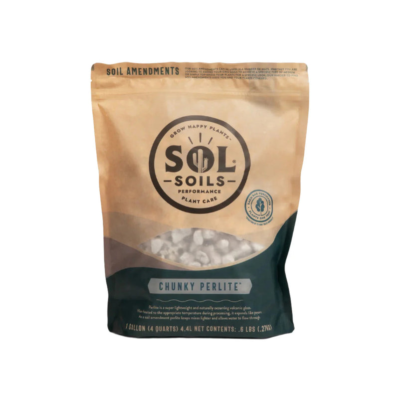 Sol Soils Chunky Perlite Soil - Amendment for Aroids, Orchids & Custom Mixes