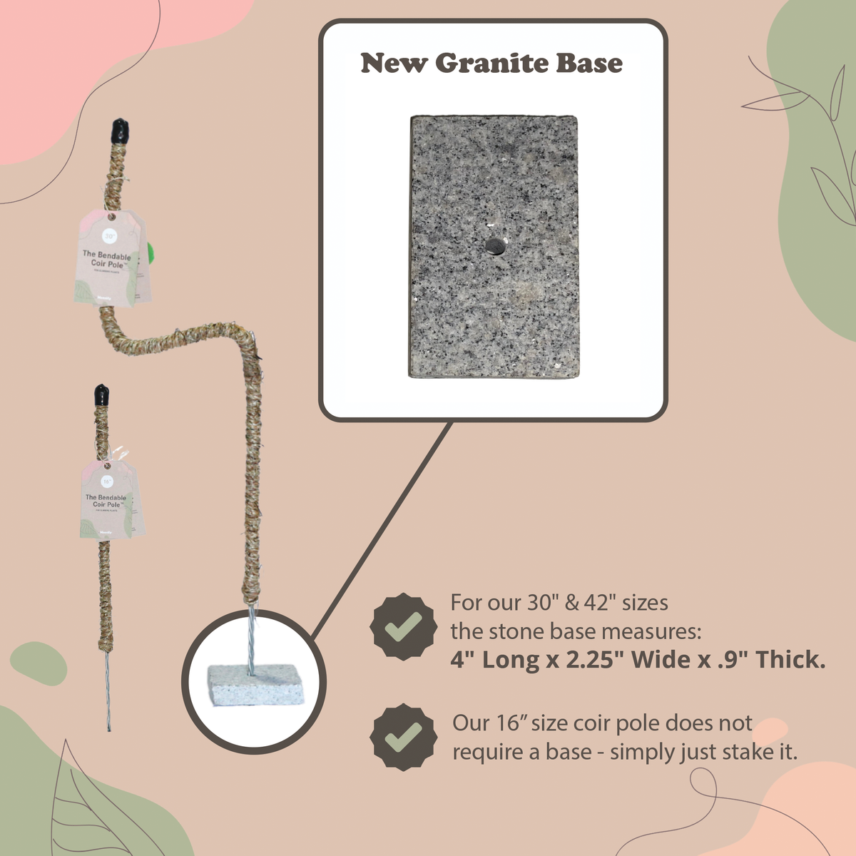 The Original Bendable Coir Pole™ - Ultimate Starter Pack - Mossify