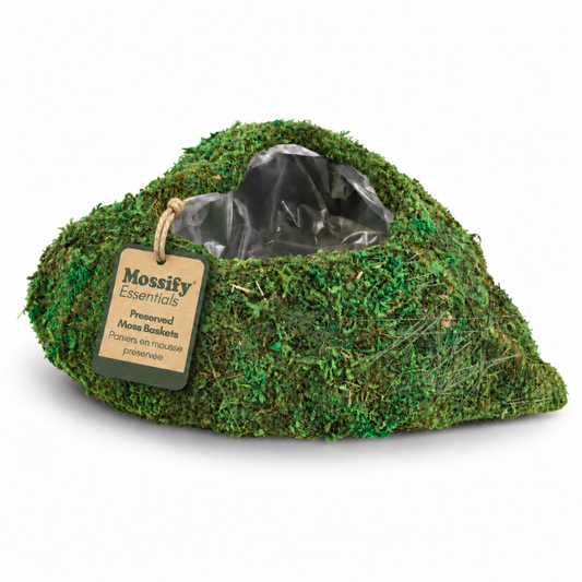 Heart Moss Basket - Rounded