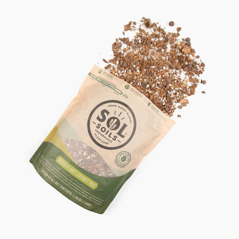 Sol Soils Houseplant Chunky Mix -  Potting Soil for Aroids & Indoor Plants