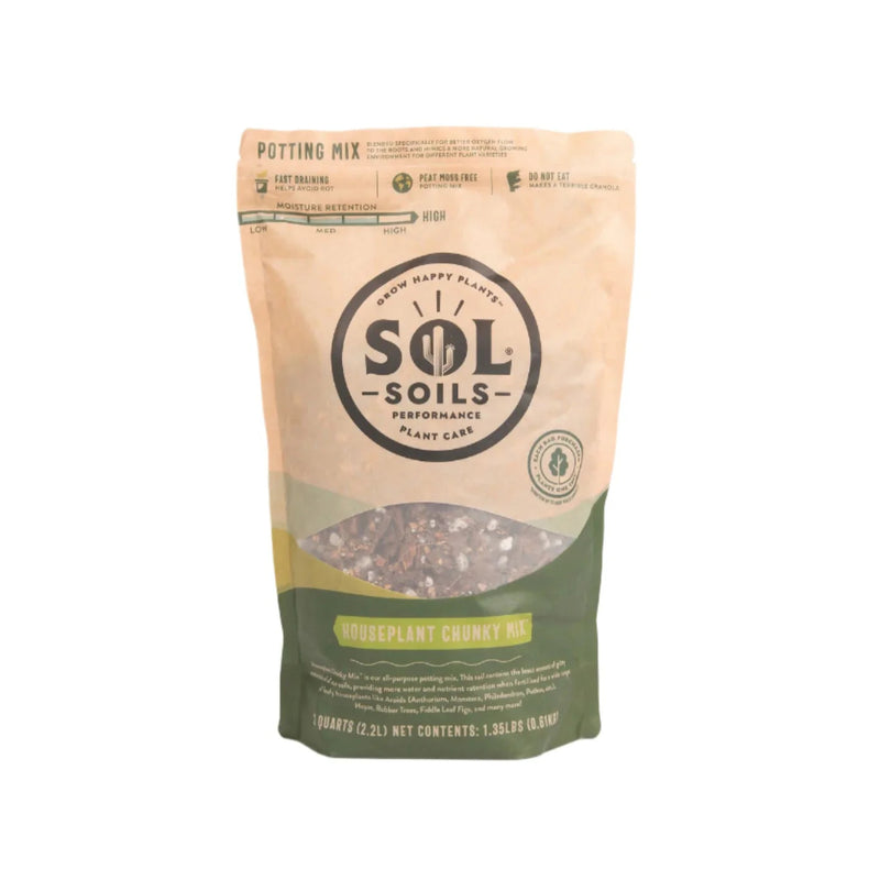 Sol Soils Houseplant Chunky Mix -  Potting Soil for Aroids & Indoor Plants