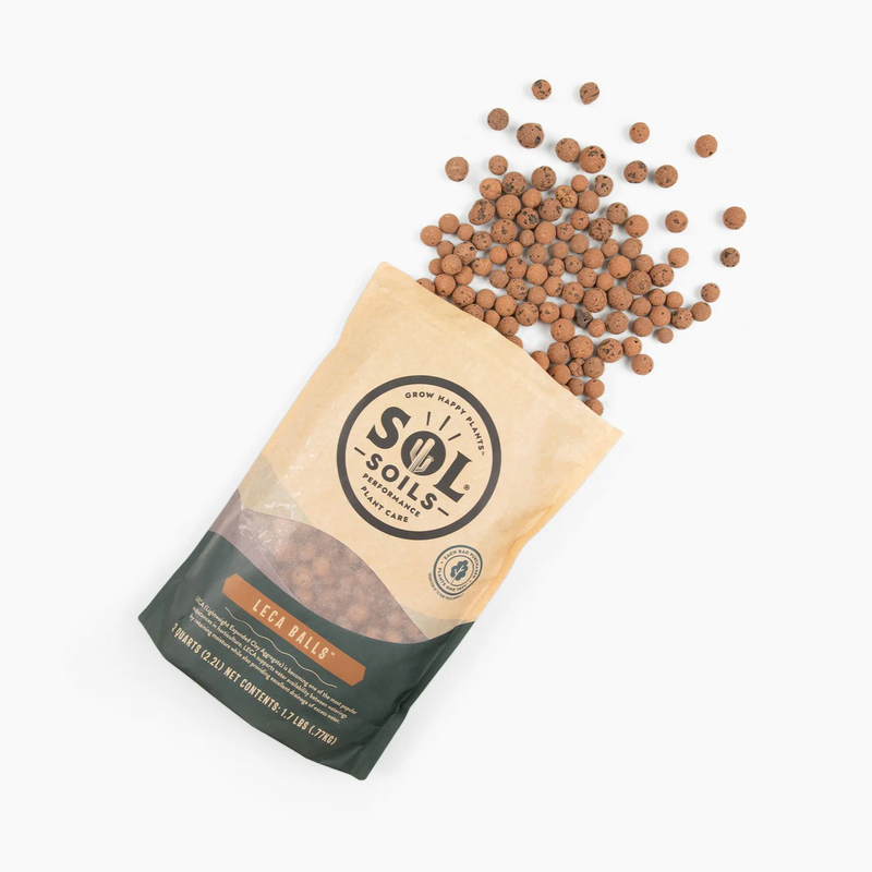 Sol Soils LECA Balls - For Propagation, Hydroponics & Pot Drainage