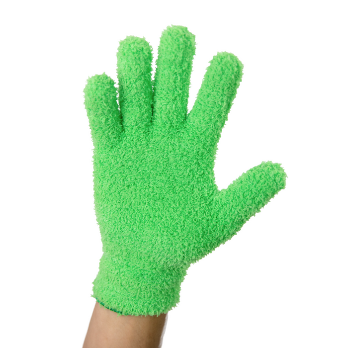 1 Pair Leaf Shining Microfiber Gloves