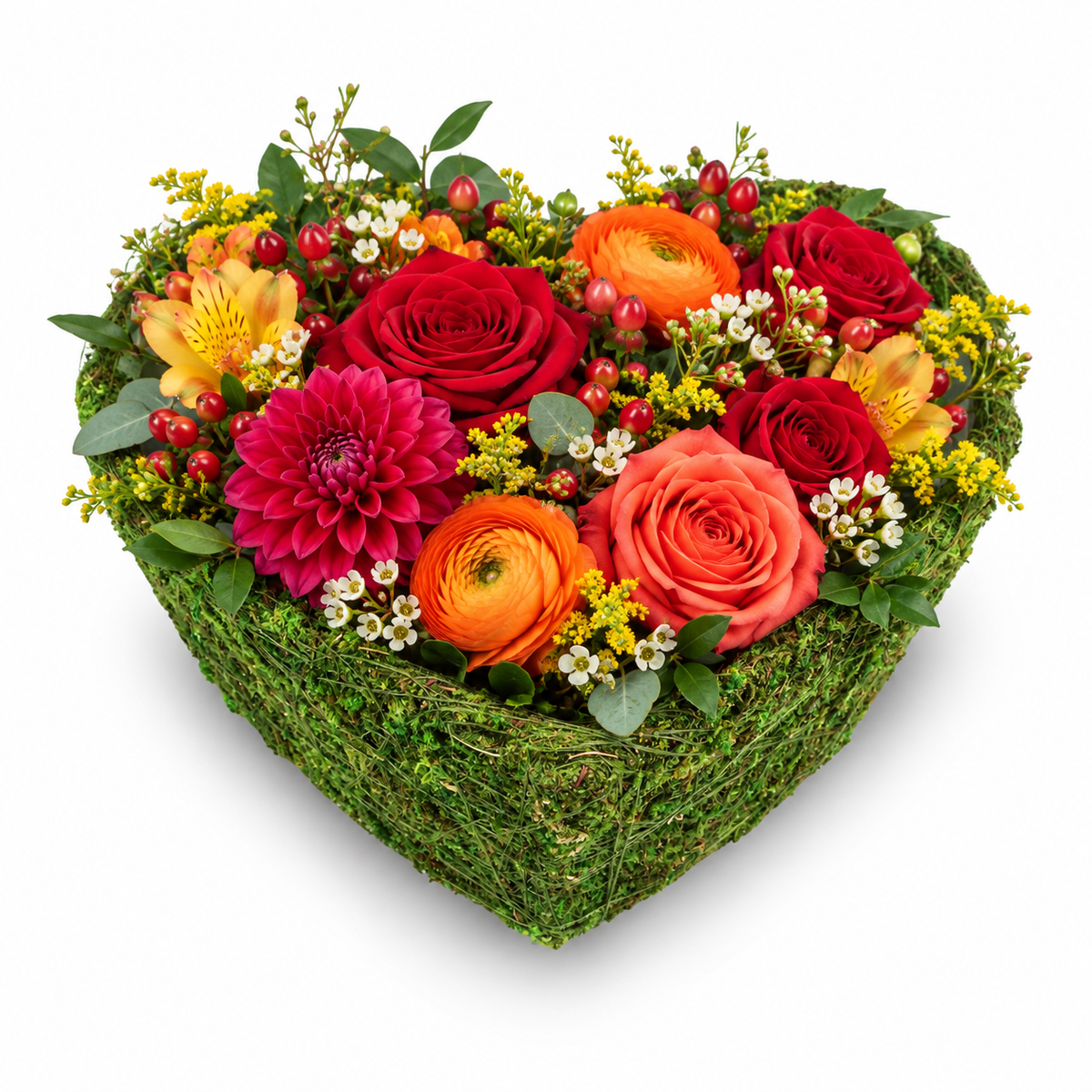 Heart Moss Basket (Set of 3)