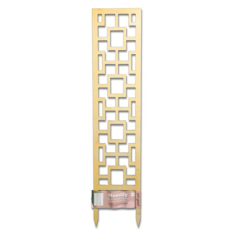Tropical Squares Wooden Trellis - Mossify