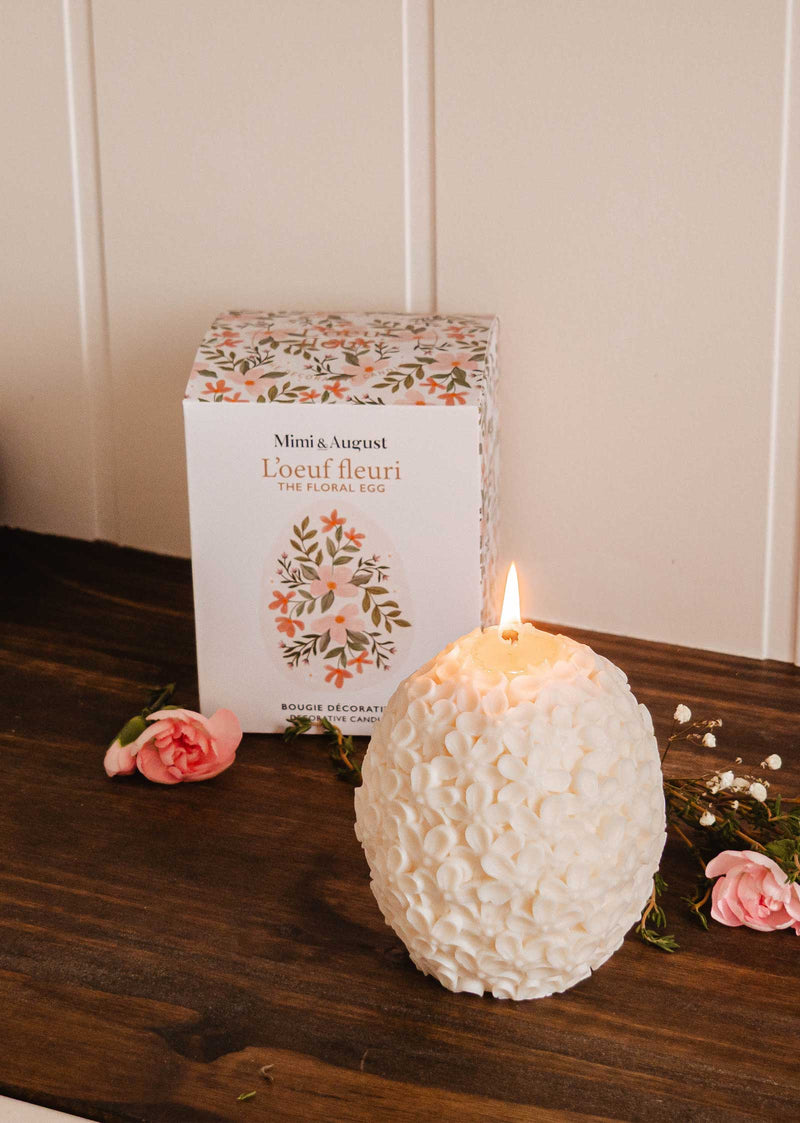 The Floral Egg - Decorative Candle