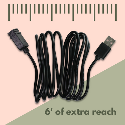 6' USB 2.0 Power Extension Cord - Mossify