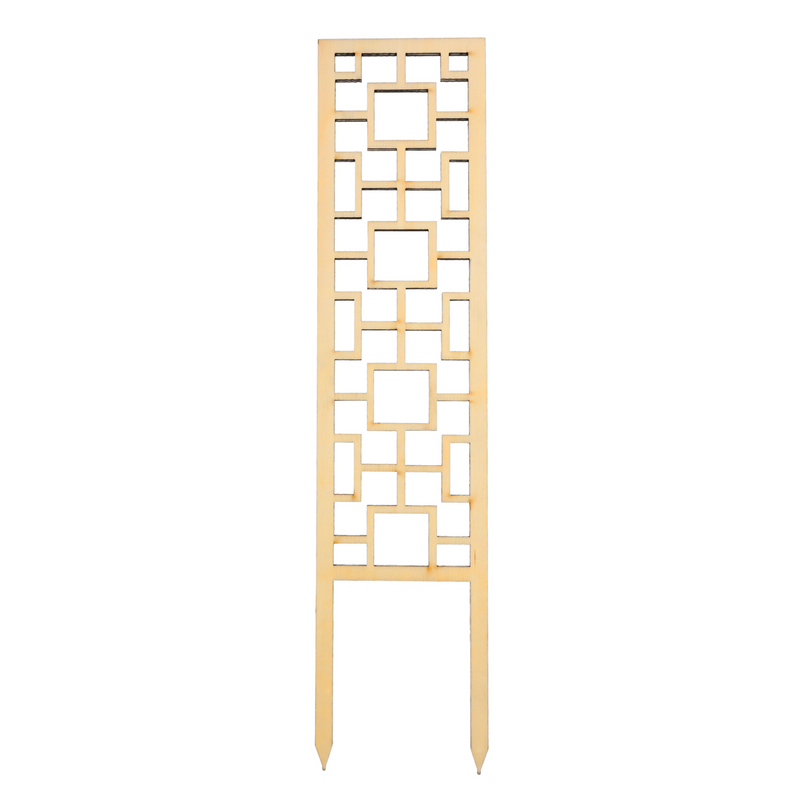 Tropical Squares Wooden Trellis - Mossify