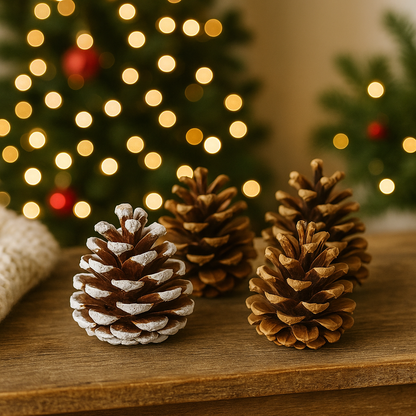 Pinecones - Natural & Frosted - Mossify