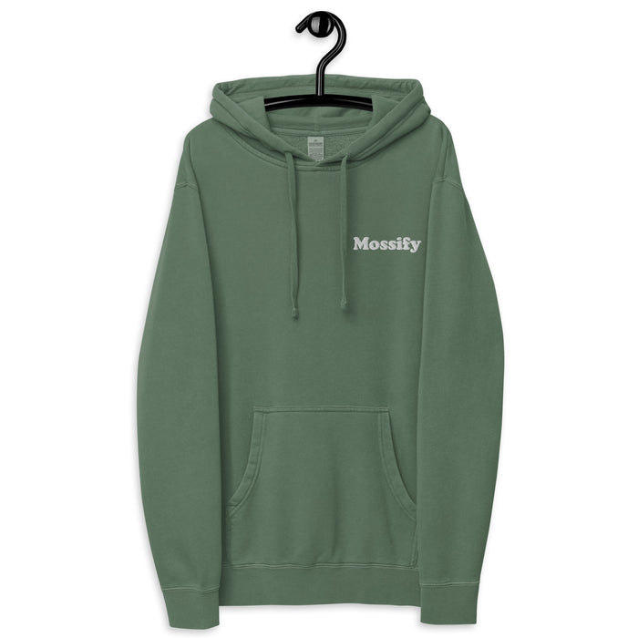 Mossify Pigment-Dyed Hoodie Unisex - Embroidered