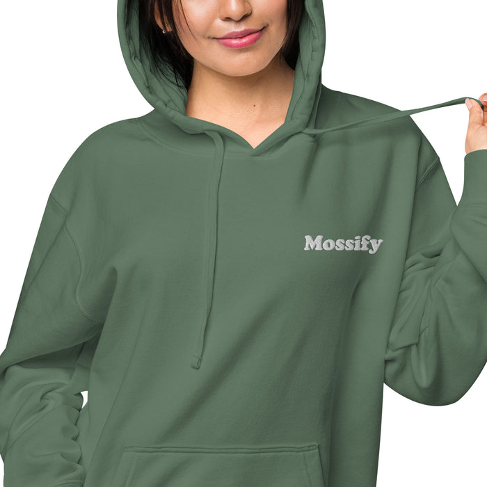 Mossify Pigment-Dyed Hoodie Unisex - Embroidered