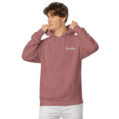 Mossify Pigment-Dyed Hoodie Unisex - Embroidered - Mossify