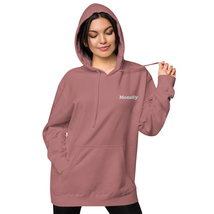 Mossify Pigment-Dyed Hoodie Unisex - Embroidered