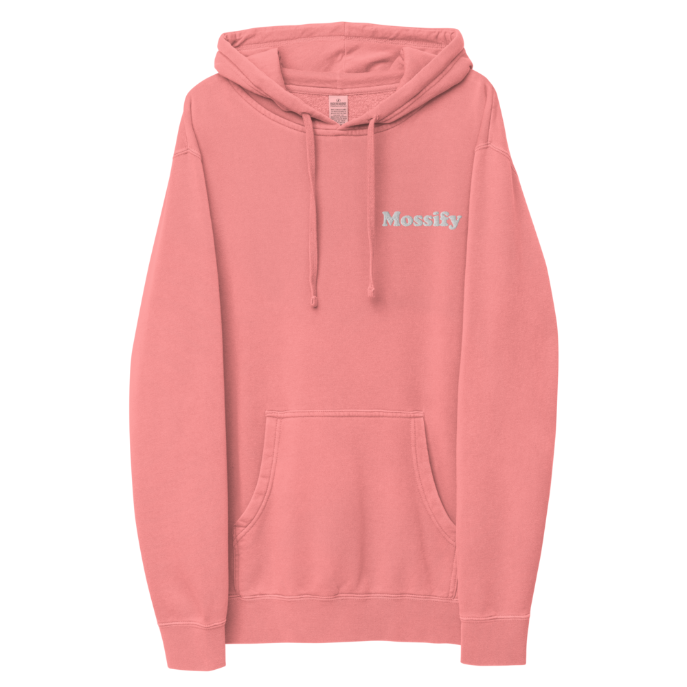 Mossify Pigment-Dyed Hoodie Unisex - Embroidered - Mossify