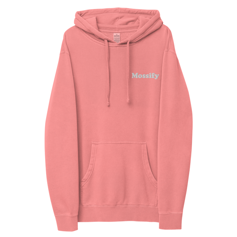 Mossify Pigment-Dyed Hoodie Unisex - Embroidered - Mossify