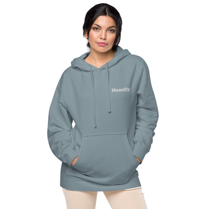 Mossify Pigment-Dyed Hoodie Unisex - Embroidered