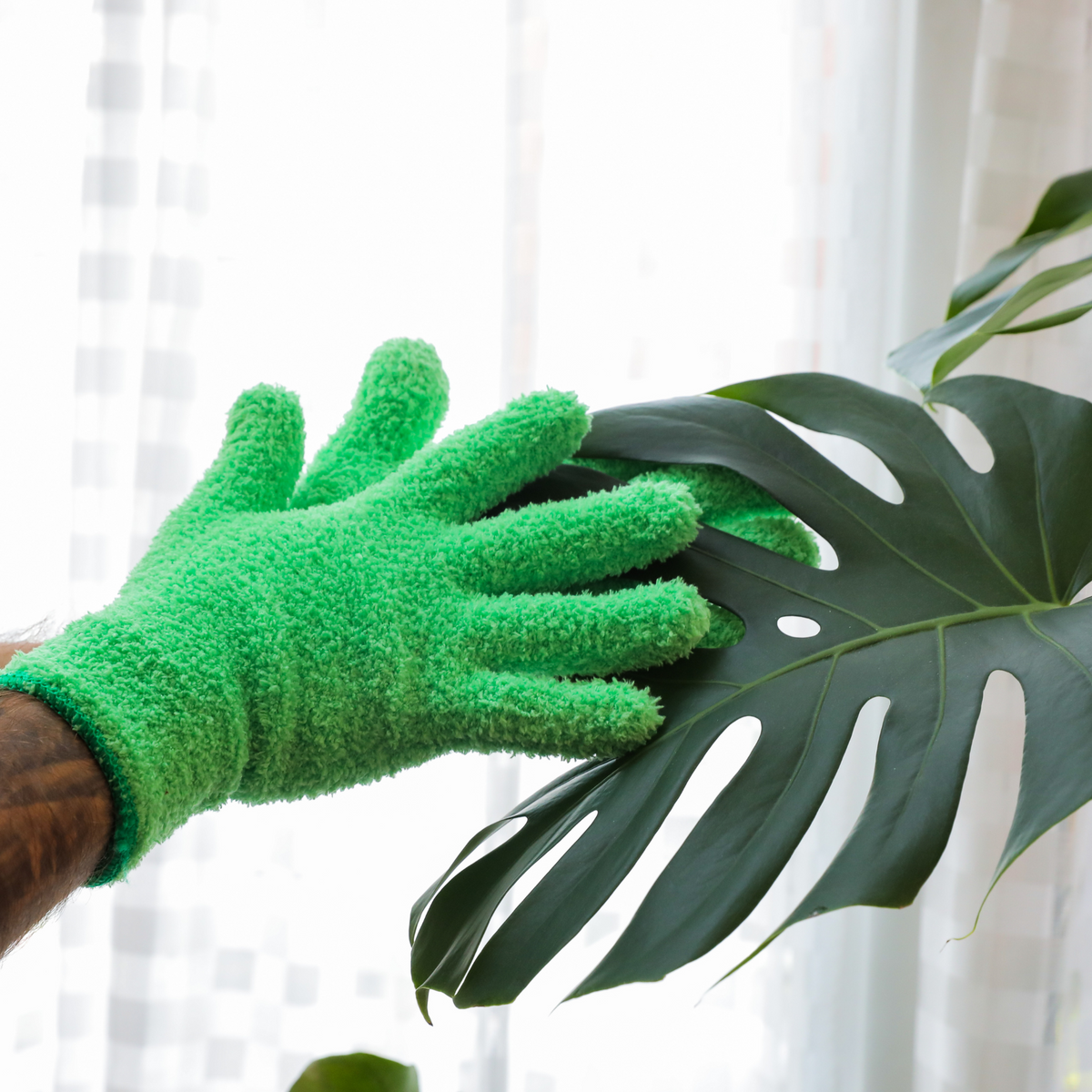 1 Pair Leaf Shining Microfiber Gloves - Mossify