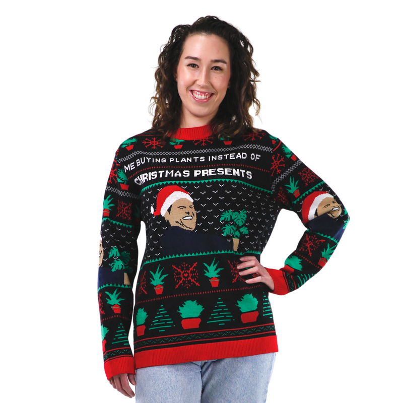 Plant Gift MEME - Ugly Plantmas Sweater - Mossify