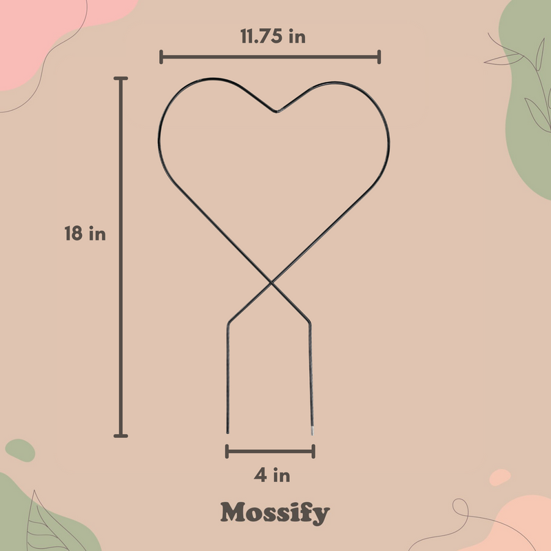 Heart "Give Love" Metal Trellis - Mossify