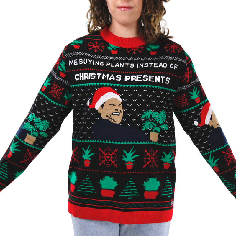 Plant Gift MEME - Ugly Plantmas Sweater - Mossify