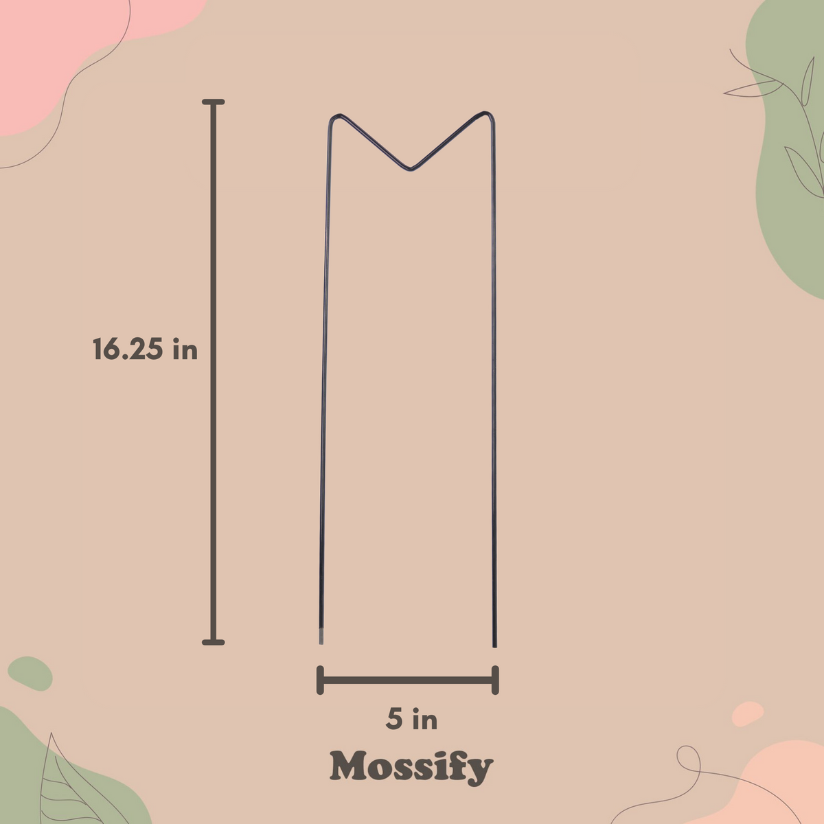 "M" Metal Trellis - Mossify