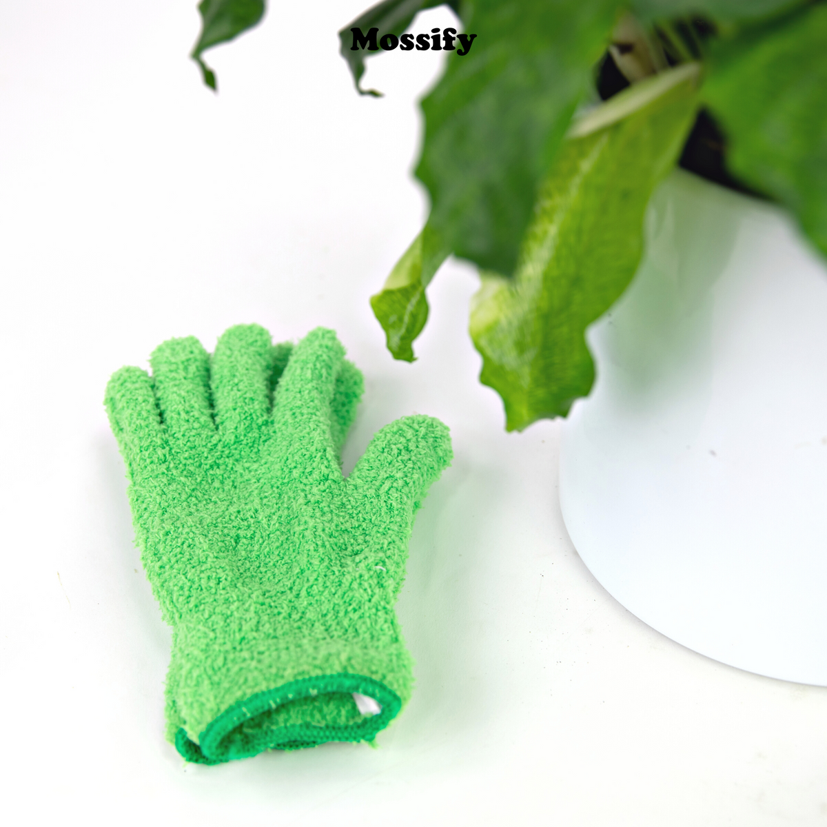 1 Pair Leaf Shining Microfiber Gloves - Mossify