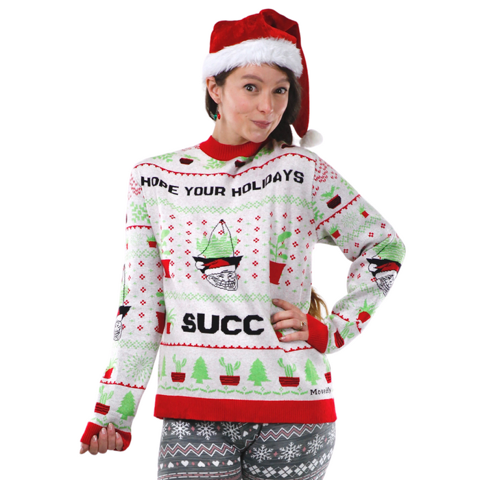 ESPÉREZ QUE VOS VACANCES SUCCENT - Pull Ugly Plantmas 