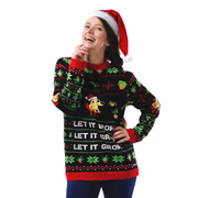 LET IT GROW - Ugly Plantmas Sweater - Mossify