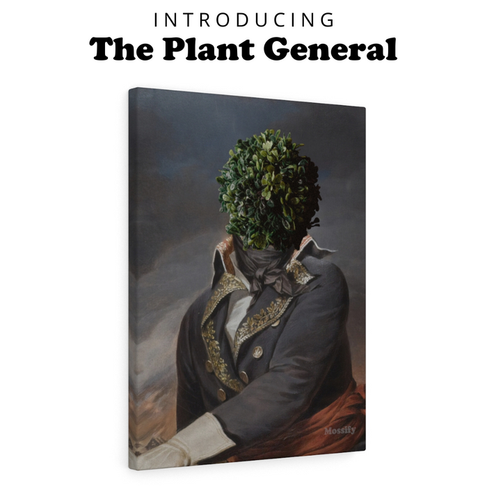 The Plant General - Toile d’art végétal premium - Art des plantes d’intérieur 