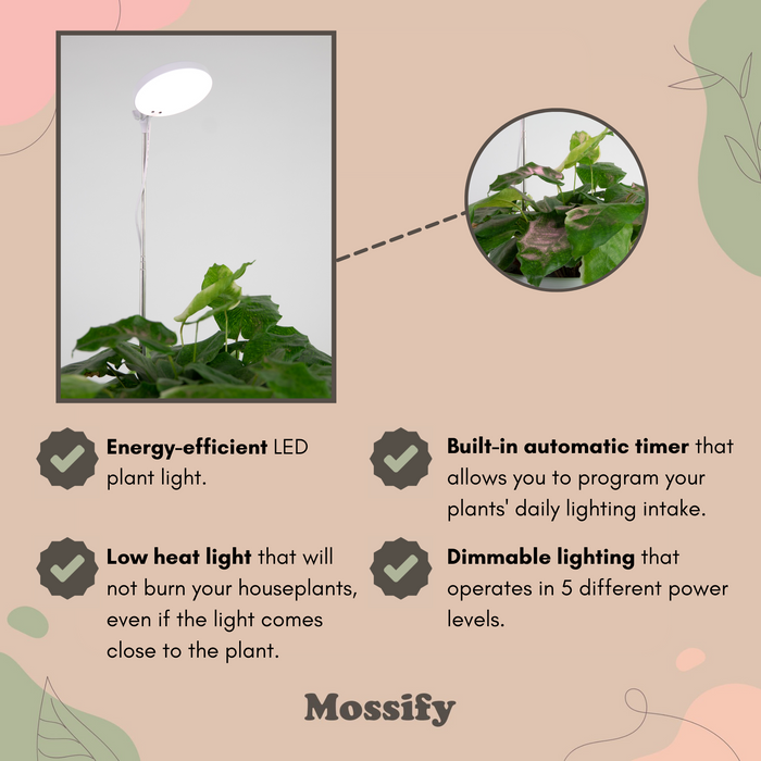 Lampe LED réglable pour plantes. 