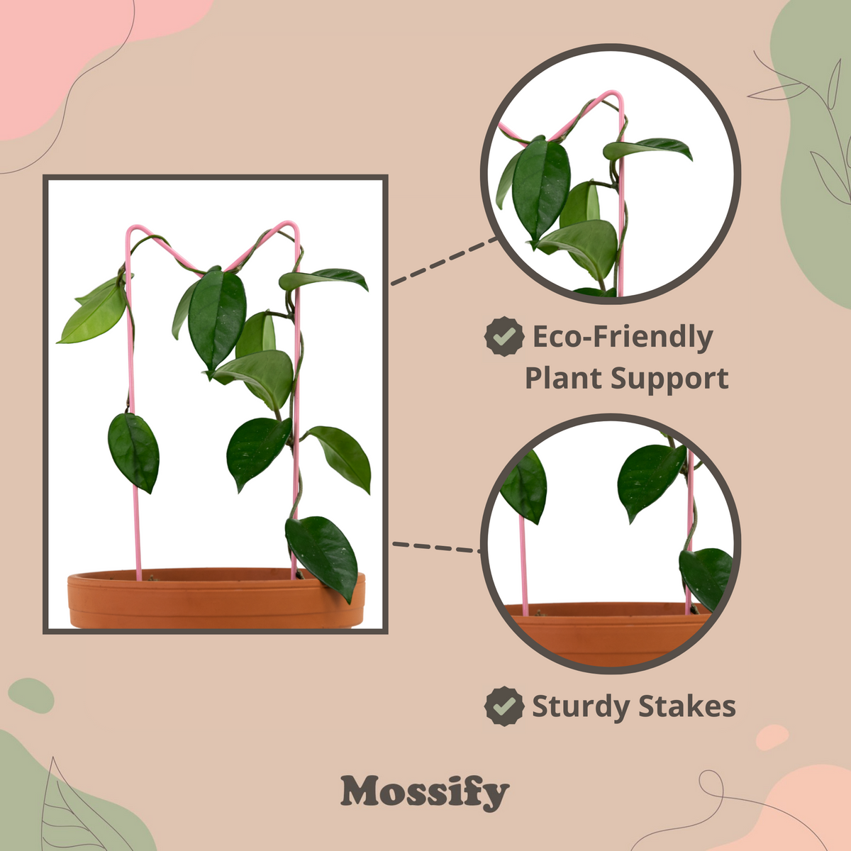 "M" Metal Trellis - Mossify