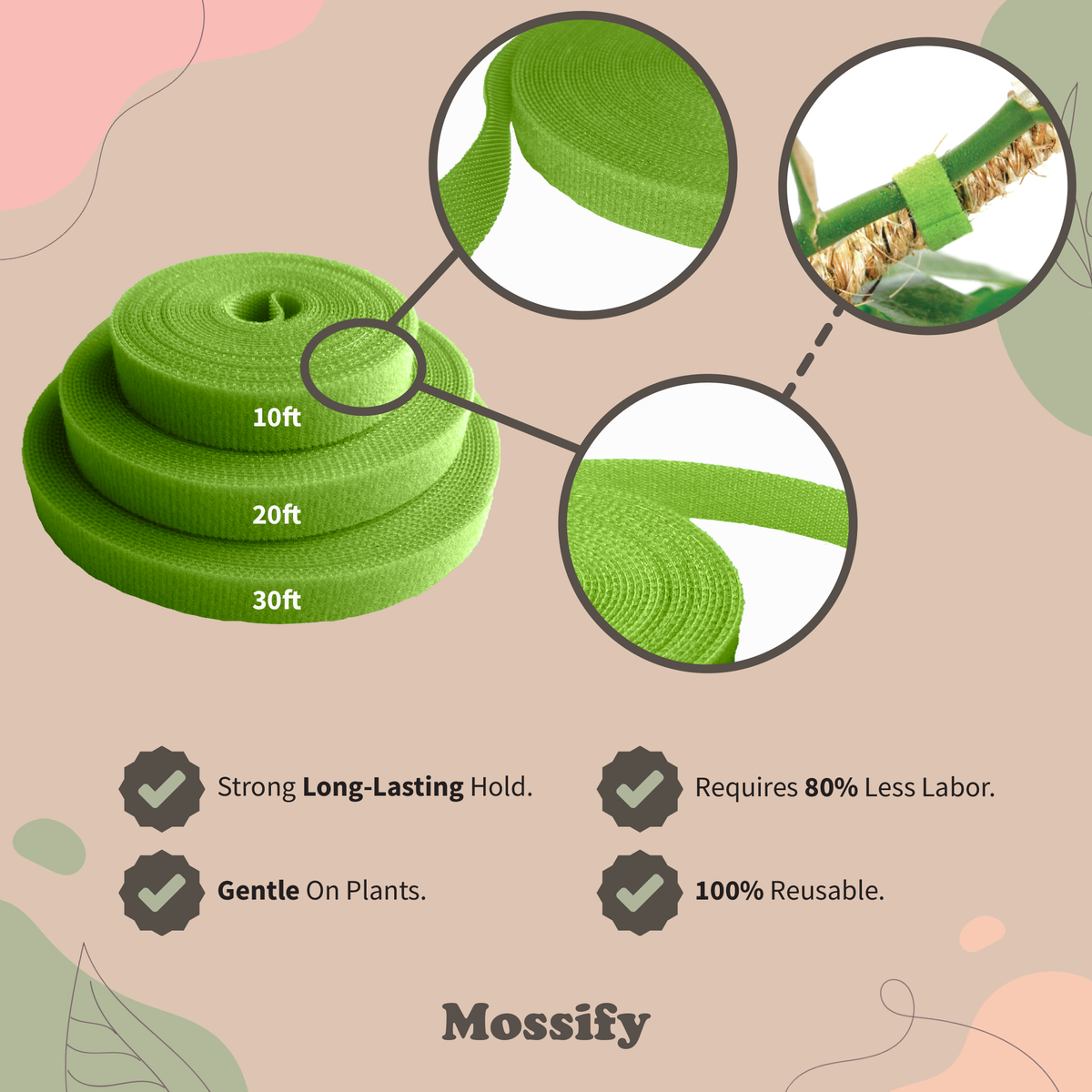 Reusable Plant Tape - Mossify